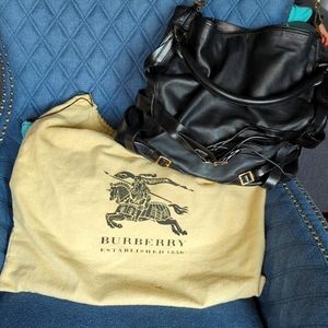 Black leather Burberry Gosford Bridle Hobo bag